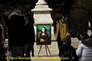 Autoportrait virtuel au Jardin des Tuileries